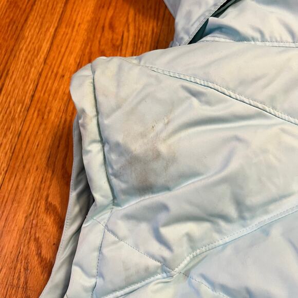 Columbia Vest Womens Large Omni Heat Hooded Down Jacket Light Blue * - Picture 7 of 13